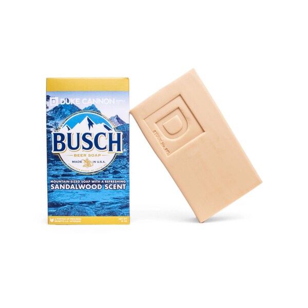 Duke Cannon Duke Cannon Busch Sandalwood Scent Beer Soap 10 oz 1 pk - 01BUSCH1