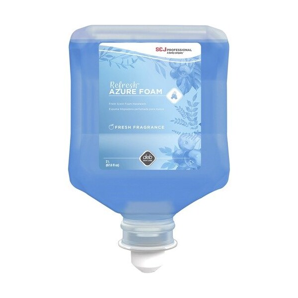 Sc Johnson Hand Soap, Foam, Fresh Apple, 2 Liter, Blue, 4PK - SJNAZU2LT