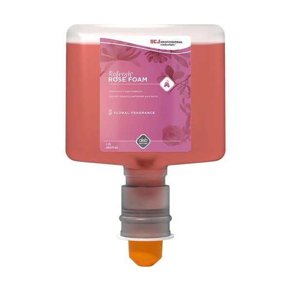 Sc Johnson Handwash, Foam, Enchanted Rose, f/TF Ultra Disp, 1.2 L, Pink, 3PK - SJNRFW120TF