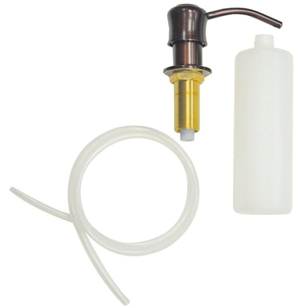 Danco 10042B Soap Dispenser with Nozzle, 12 oz Capacity, Metal/Plastic, Oil-Rubbed Bronze - 10042