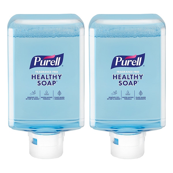 Purell Hand Soap, Series ES10, 1,200 mL, Foam, Fragrance Free, Requires Dispenser, 2 PK - 8385-02