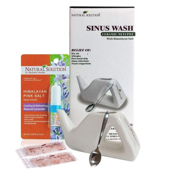 Natural Soliution Natural Solution Himalayan Pink Salt Inhaler with Hand Soap Bar - 5066