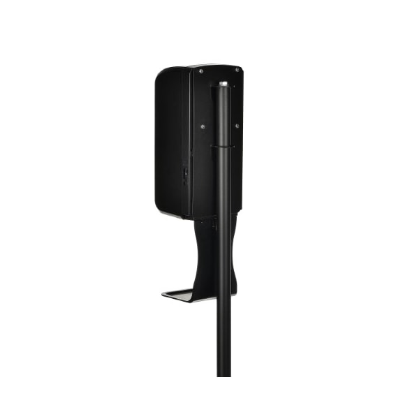 Alpine Industries Automatic Hands-Free Liquid/Gel Hand Sanitizer/Soap Dispenser with Floor Stand, 1200 mL, Black - ALP430-L-S-BLK