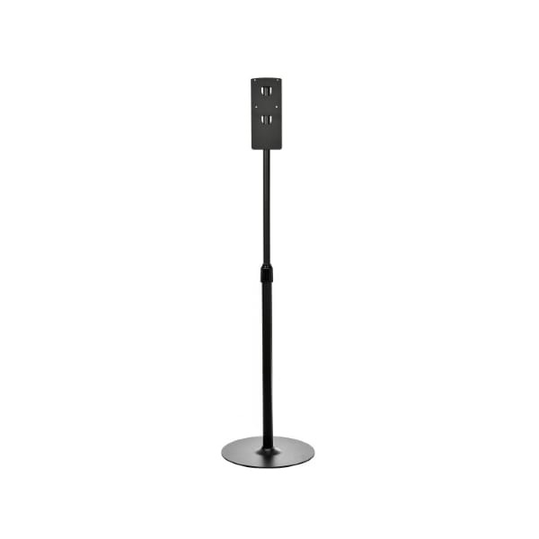 Alpine Industries Automatic Hands-Free Liquid/Gel Hand Sanitizer/Soap Dispenser with Floor Stand, 1200 mL, Black - ALP430-L-S-BLK