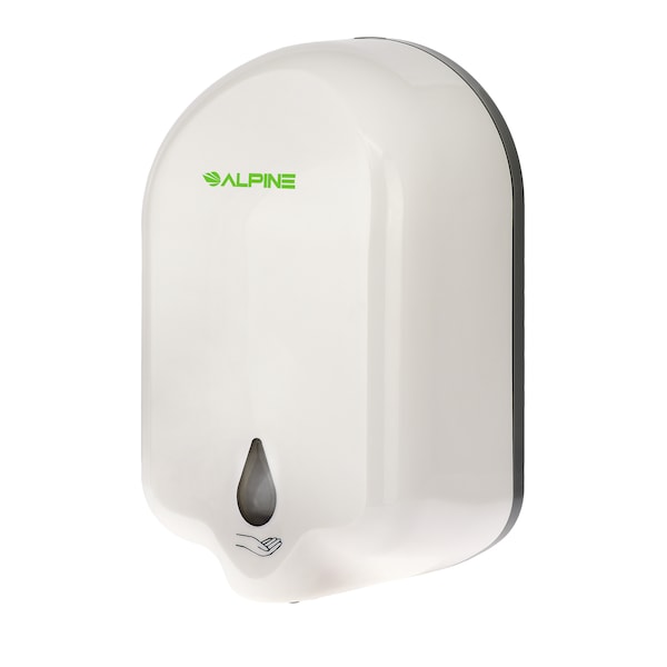 Alpine Industries Automatic Gel Hand Sanitizer/Soap Dispenser, 1100mL, White - 431-L