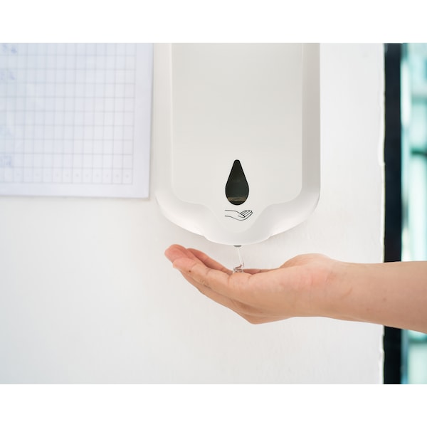 Alpine Industries Automatic Gel Hand Sanitizer/Soap Dispenser, 1100mL, White - 431-L