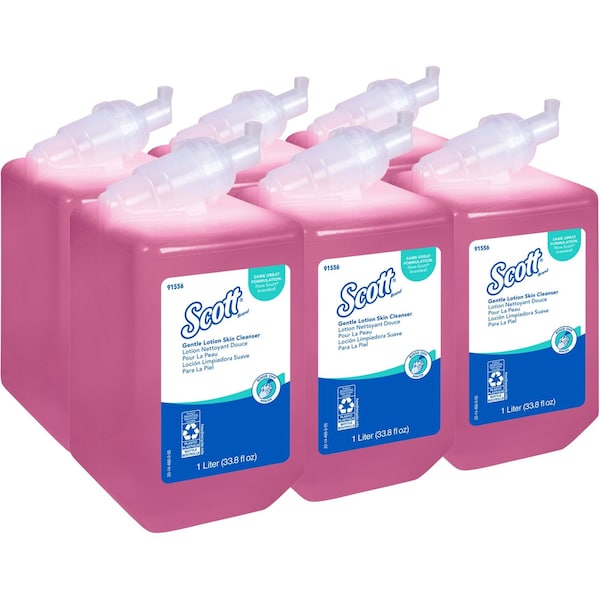 Scott Essential Skin Cleanser, Floral, 1000 mL Refill, PK6 - KCC 91556