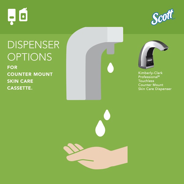 Kimberly-Clark Professional Green Certified Foam Hand Soap, 1.5 L Refills for KCP Automatic Counter-Mount Dispensers (2 Bottles) - 11285