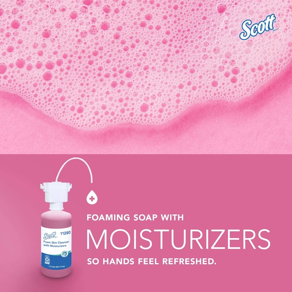 Kimberly-Clark Professional Foam Hand Soap, Under-Counter Refills for KCP Automatic Counter-Mount Dispensers (2 Bottles) - 11280