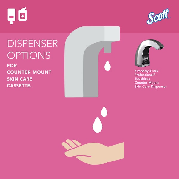 Kimberly-Clark Professional Foam Hand Soap, Under-Counter Refills for KCP Automatic Counter-Mount Dispensers (2 Bottles) - 11280