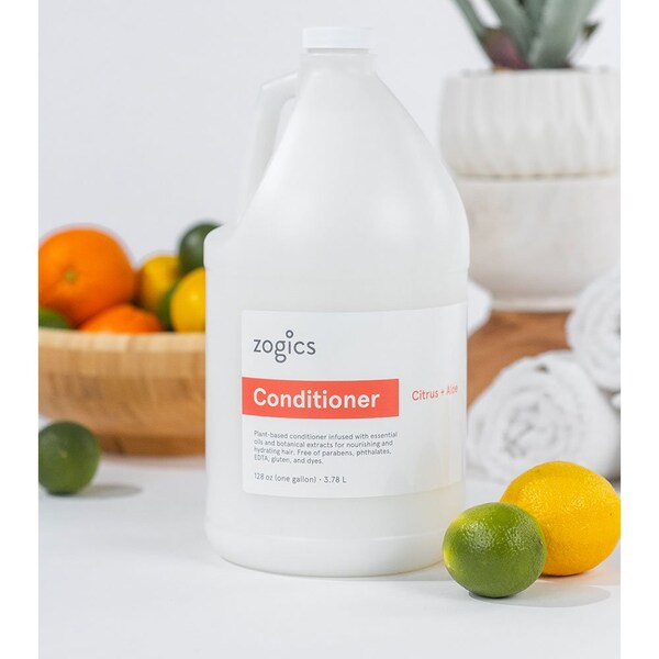 Zogics Bath and Body Care Gallon Sampler Case, Citrus and Aloe, 4PK - ZOGICSBUNDLE-BW-S-C-HS