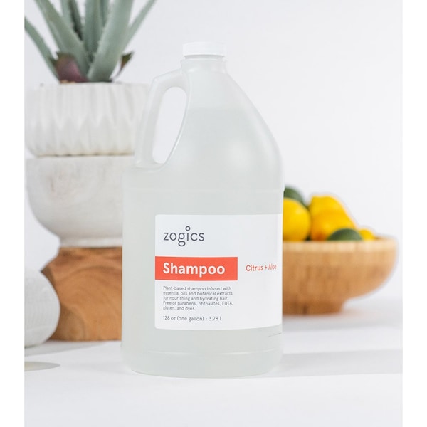 Zogics Bath and Body Care Gallon Sampler Case, Citrus and Aloe, 4PK - ZOGICSBUNDLE-BW-S-C-HS