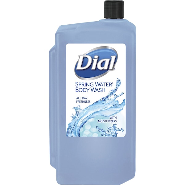 Dial Professional Antibacterial Body Wash, Spring Water, 1 L Refill Cartridge, PK8 - 4031