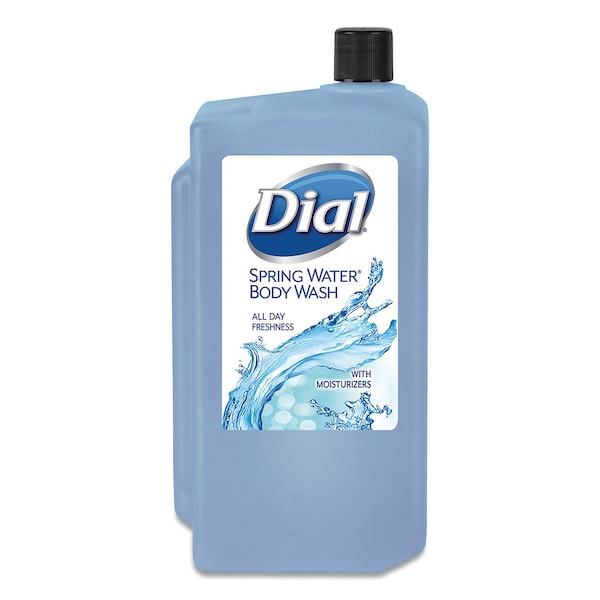 Dial Professional Antibacterial Body Wash, Spring Water, 1 L Refill Cartridge, PK8 - 4031