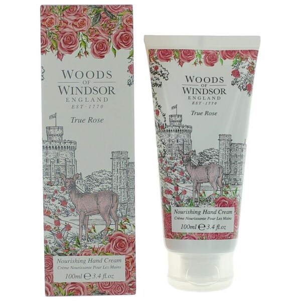 Woods Of Windsor True Rose Nourishing Hand Cream for Women - 3.4 oz. - AWWOWTR34HC