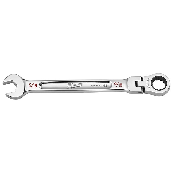 Llave combinada Milwaukee Tool de 9/16 pulgadas SAE con cabeza flexible - 45-96-9815