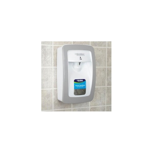 Global Equipment Hand Sanitizer Starter Kit W/ Automatic Dispenser - White/Gray - 640816