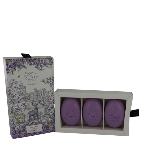 Woods Of Windsor Lavender Fine English Soap 3 x 60 g for Womens - 540940