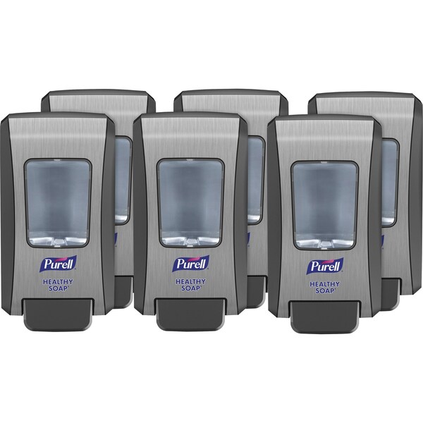Purell Dispensers, f/FMX-20 Healthy Soap, Manual Graphite, PK 6 - GOJ523406CT