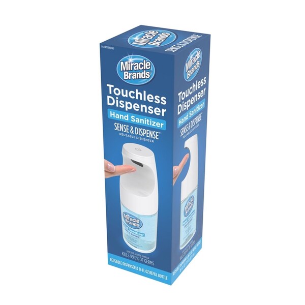 Miracle Brands Miracle Brands Sense & Dispense Fresh Scent Touchless Hand Sanitizer Dispenser Gel 16 oz - 3072