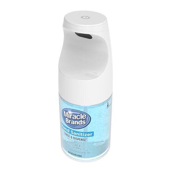 Miracle Brands Miracle Brands Sense & Dispense Fresh Scent Touchless Hand Sanitizer Dispenser Gel 16 oz - 3072