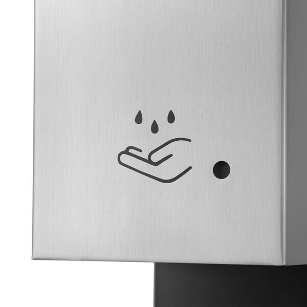 Nova Of California Luxe Floor Stand Touchless Hand Sanitizer Dispenser   54in, Satin Nickel, Powermist - 7020545
