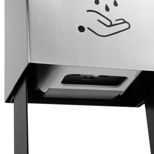 Nova Of California Luxe Tabletop Touchless Hand Sanitizer Dispenser   21in, Satin Nickel, Powermist - 7010563