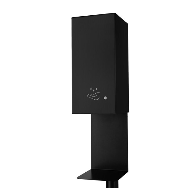 Nova Of California Luxe Floor Stand Touchless Hand Sanitizer Dispenser   54in, Matte Black, Powermist - 7020545
