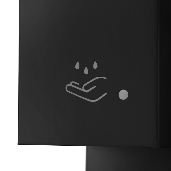 Nova Of California Luxe Floor Stand Touchless Hand Sanitizer Dispenser   54in, Matte Black, Powermist - 7020545