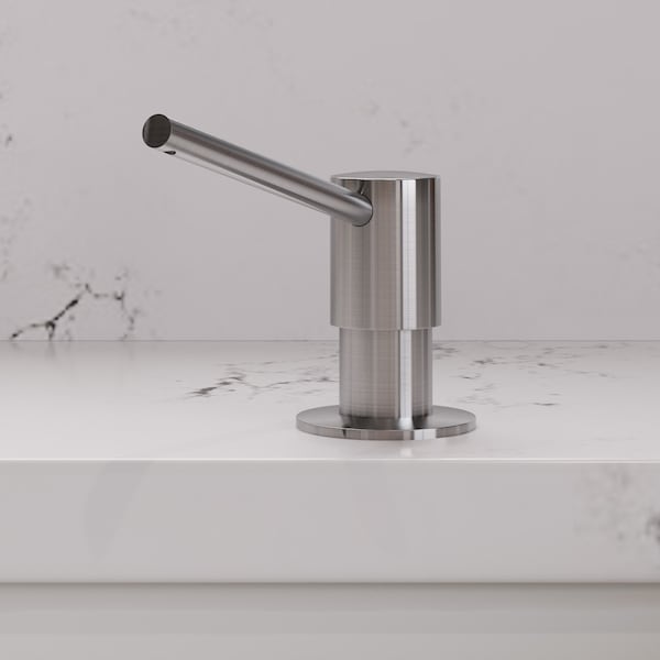 Alfi Brand ALFI brand AB5006-BSS Modern Round Brushed SS Soap Dispenser - AB5006-BSS