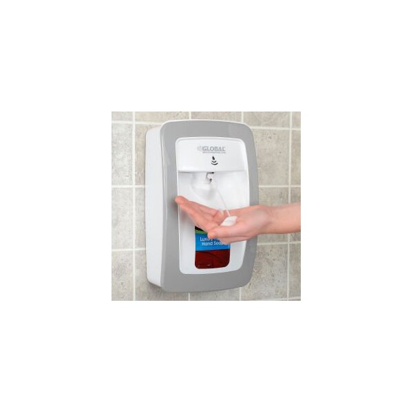 Kutol Products GEC Automatic Dispenser for Foam Hand Soap/Sanitizer - White/Gray - MSL09WH32GLO