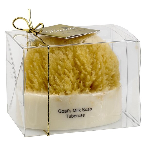 Estado Goats Milk SS-16 Goats Milk Soap with Sponge - Tuberose - ES3503368