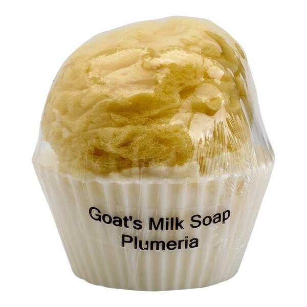 Estado Goats Milk TS-14 Cupcake soap with sponge - Plumeria - ES3504621