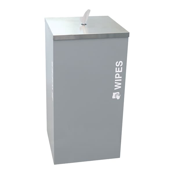 Ex-Cell Kaiser Bucket Wipe Dispenser - Steel, Hammered Grey Pebble - SW-KD HMG