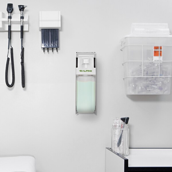 Alpine Industries Elbow Press Liquid/Gel Hand Sanitizer/Soap Dispenser, 1000mL, PK2 - 4322