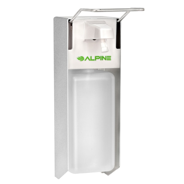Alpine Industries Elbow Press Liquid/Gel Hand Sanitizer/Soap Dispenser, 1000mL, PK2 - 4322