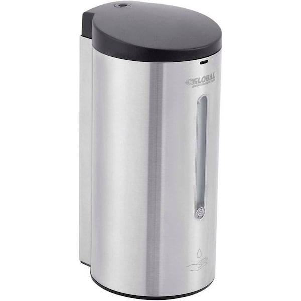 Global Industrial Automatic Liquid Soap/Sanitizer Dispenser, 700 ml, Stainless Steel - 641520