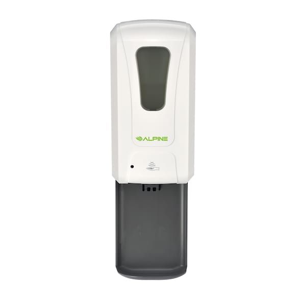 Alpine Industries Liquid Hand Sanitizer/Soap Dispenser, Floor Stand, 1200 mL, White - 430-L-S