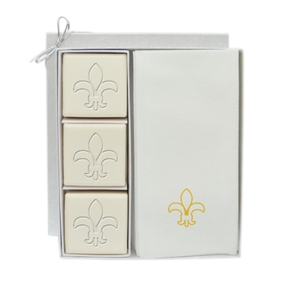 Step-Up Relief Eco Luxury Courtesy Gift Set-G-Fleur-De-Lys Soap - ST2942213