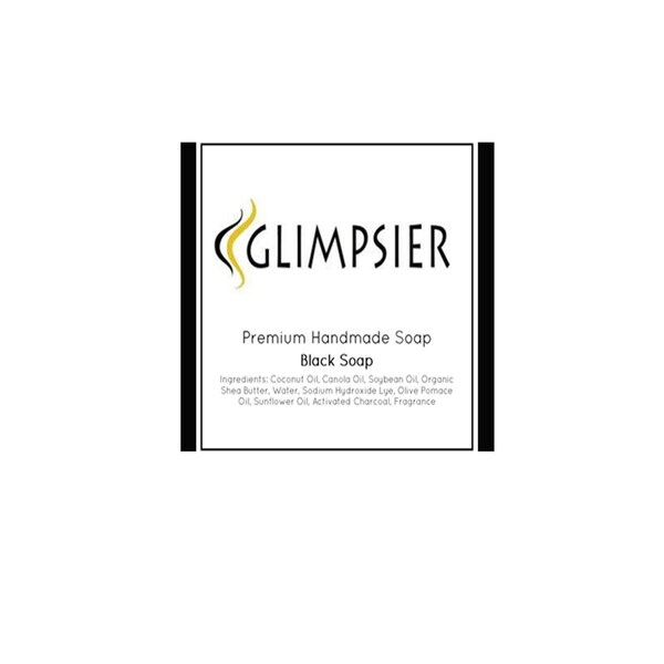 Glimpsier Premium Handmade Black Soap for Skin - GMBLSOP
