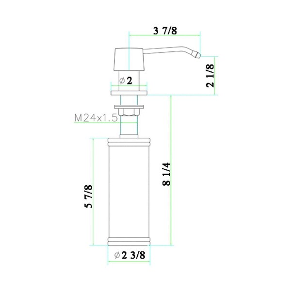 Alfi Brand Polished SS Modern Soap Dispenser - AB5004-PSS
