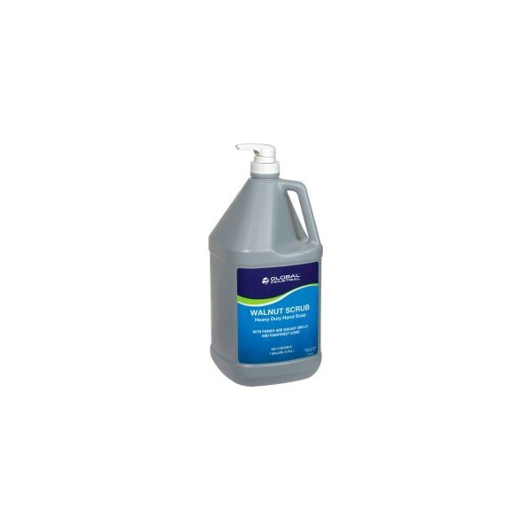 Kutol Products Walnut Scrub Heavy Duty Hand Cleaner Rainforest Scent Pump Gallon - 4/Case - 641452