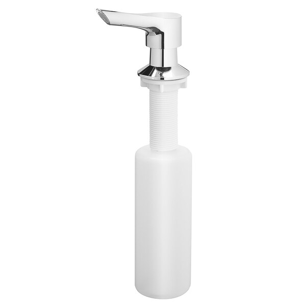 Oakbrook Collection OakBrook Chrome White Plastic Lotion/Soap Dispenser - A665001CP-ACF1