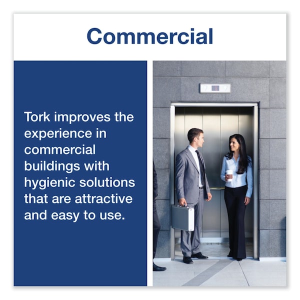 Tork Elevation Foam Skincare Auto Dispenser with Intuition Sensor, 1 L/33 oz, 4.45x5.12 x10.94, White, 4PK - 571600