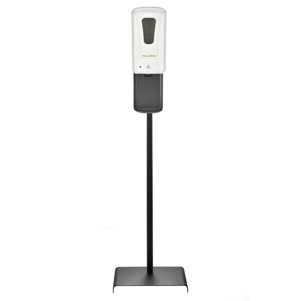Alpine Industries Foam Hand Sanitizer/Soap Dispenser, Floor Stand, 1200 mL, White - 430-F-S