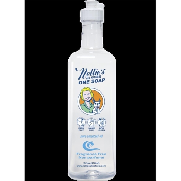 Nellie&Aposs Clean Nellies  One Soap Fragrance Free 570ml Plastic - NOSP-FF
