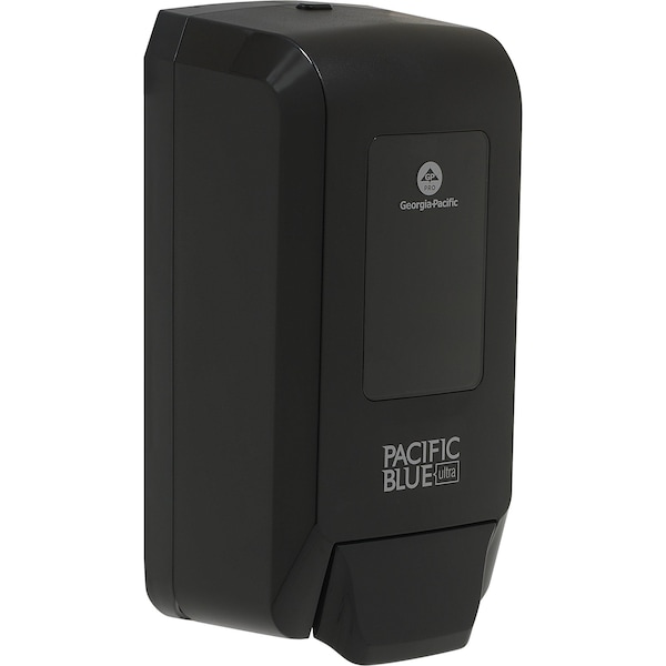 Pacific Blue Ultra Dispenser f/Soap/Sanitizer, Manual, 5.1"x6.2"x12.1", Black - GPC53057