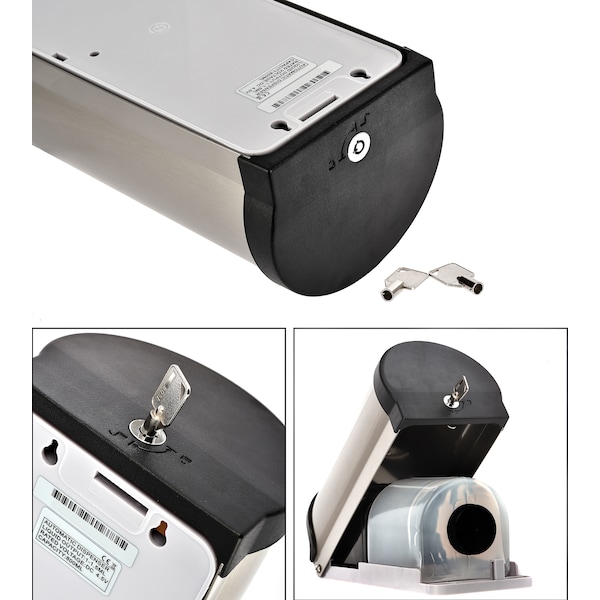 Alpine Industries Automatic Gel Hand Sanitizer/Soap Dispenser, 800mL, Stainless Steel - 4300-2