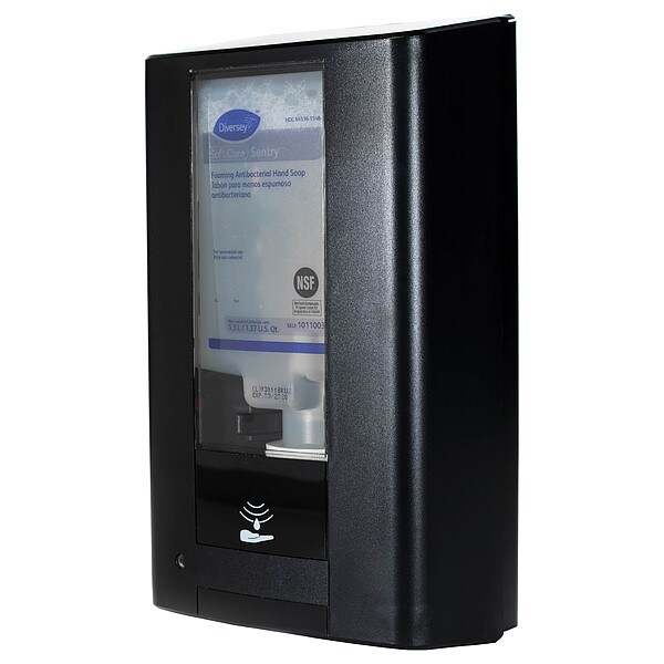 Diversey Hand Soap Dispenser, Hybrid, Black, PK6 - D6205550