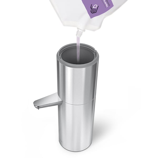 Simplehuman 32 oz. Sensor Pump Max for Liquid Soap and Hand Sanitizer, Brushed Stainless Steel - ST1500